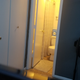 View of my toilet from behind my TV. (I didn’t have pants on.)